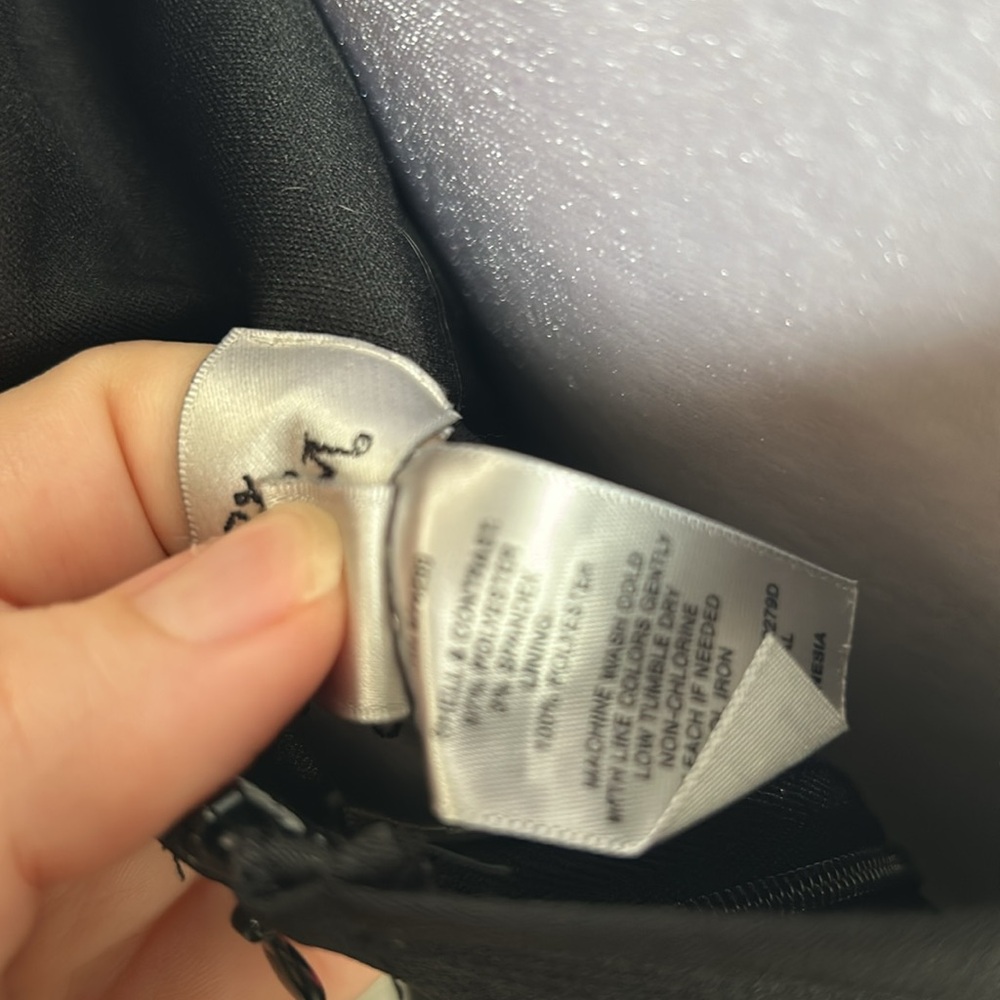 [Sweet Storm] Black/Pink Cut Out Maxi Dress - Size Medium - Picture 4 of 5